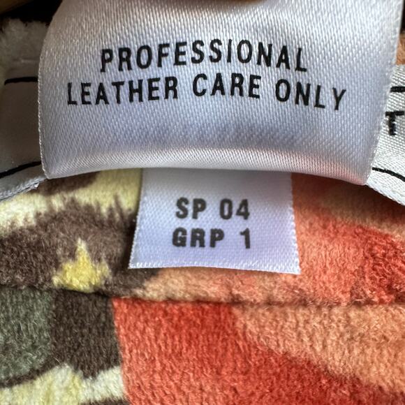 ST. JOHN SPORT Reversible Brown Leather Jacket - Picture 4 of 11